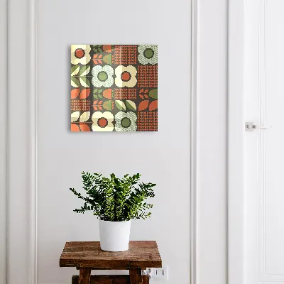 Sleutelkastje binnen Vrolijke bloemen