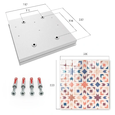 Sleutelkast Geometrisch patroon
