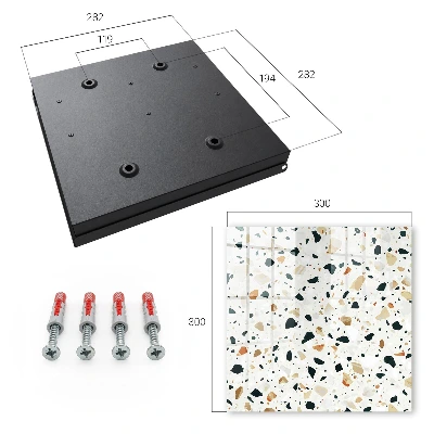 Sleutelkastje binnen Terrazzo-patroon