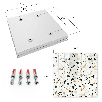 Sleutelkastje binnen Terrazzo-patroon