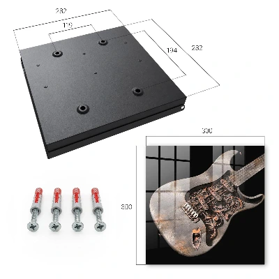 Sleutelkastje hal Mechanische gitaar