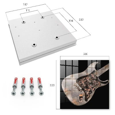 Sleutelkastje hal Mechanische gitaar