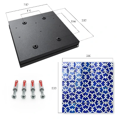 Sleutelkastje binnen Geometrische tegels