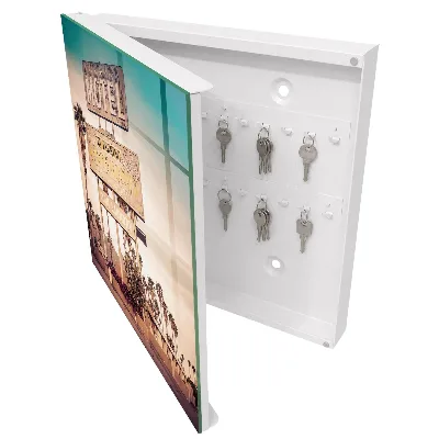 Sleutelkastje binnen Retro motel