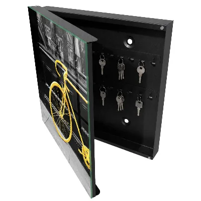 Sleutelkast Gele fiets