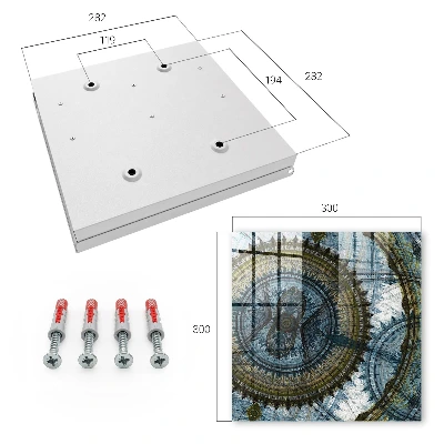 Sleutelkastje binnen Geometrische mandala