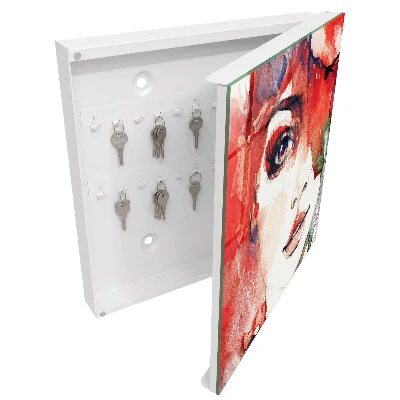 Sleutelkastje binnen Portret van een vrouw