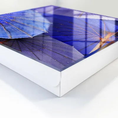 Sleutelkastje binnen Blauwe paraplu's