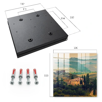 Sleutelkast Toscaans landschap