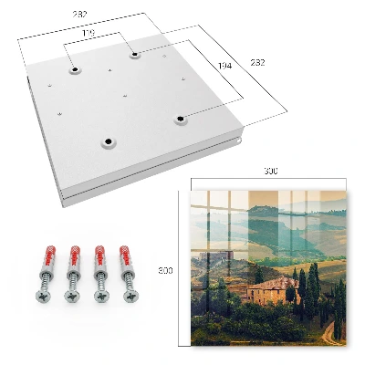 Sleutelkast Toscaans landschap