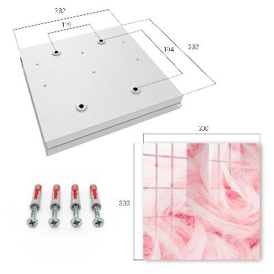 Sleutelkastje hal Roze veren