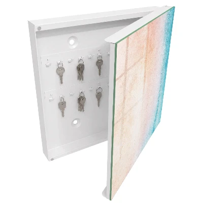 Sleutelkastje binnen Pastelkleurige textuur