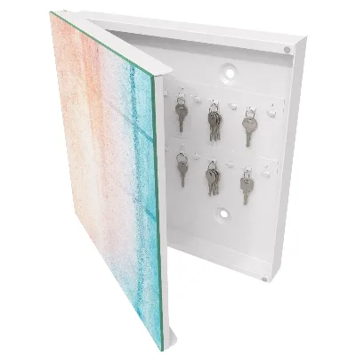 Sleutelkastje binnen Pastelkleurige textuur