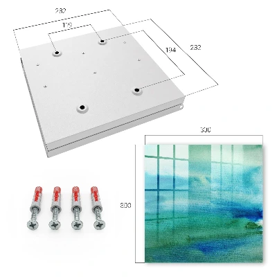 Sleutelkast Aquarelblauw