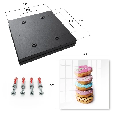 Sleutelkastje hal Kleurrijke donuts