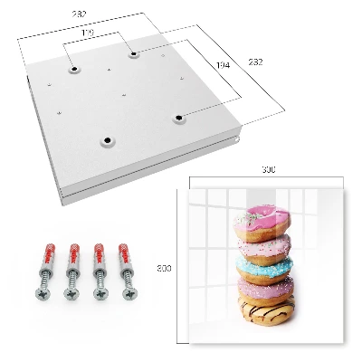 Sleutelkastje hal Kleurrijke donuts