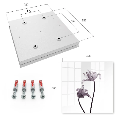 Sleutelkastje binnen Minimalistische bloemen