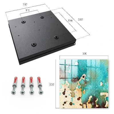 Sleutelkastje binnen Turquoise abstractie