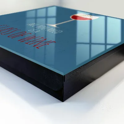 Sleutelkastje hal Een glas wijn