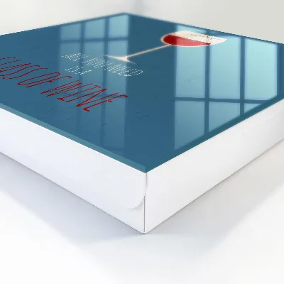 Sleutelkastje hal Een glas wijn