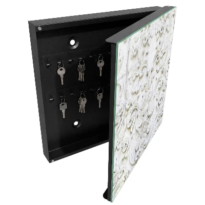 Sleutelkastje binnen Witte ornamenten