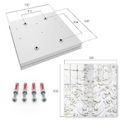 Sleutelkastje binnen Witte ornamenten