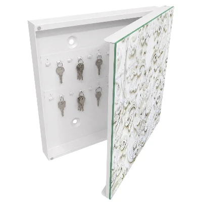 Sleutelkastje binnen Witte ornamenten