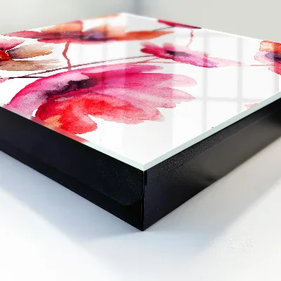 Sleutelkastje binnen aquarel bloemen