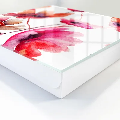 Sleutelkastje binnen aquarel bloemen