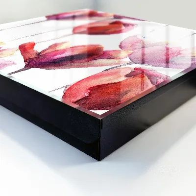 Sleutelkastje binnen Aquarel tulpen