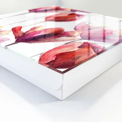 Sleutelkastje binnen Aquarel tulpen