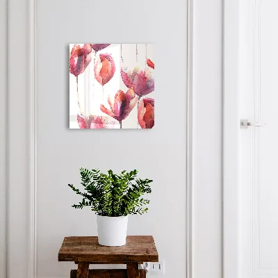 Sleutelkastje binnen Aquarel tulpen