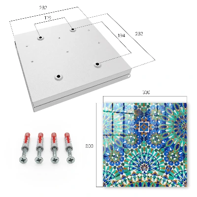 Sleutelkastje binnen Geometrische mozaïek