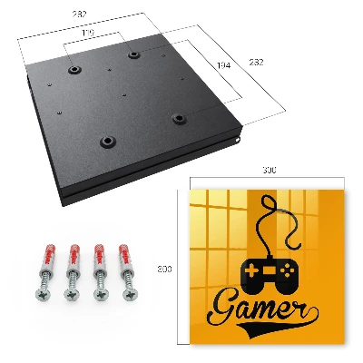 Sleutelkastje binnen Pad en het woord GAMER