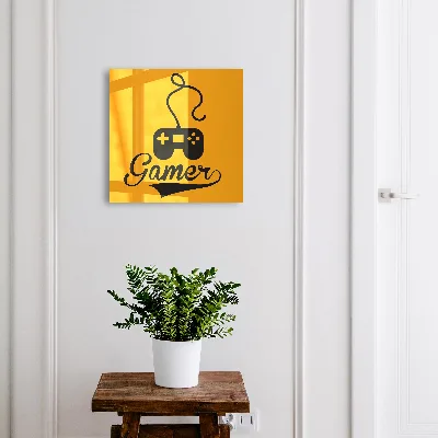 Sleutelkastje binnen Pad en het woord GAMER