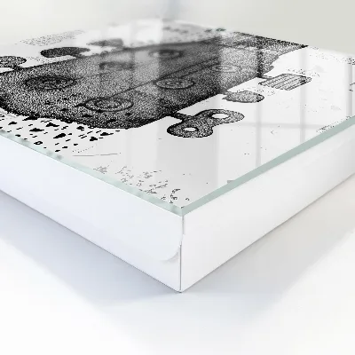 Sleutelkast Gitaarillustratie
