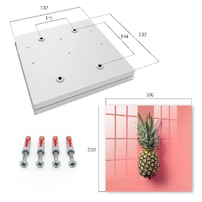 Sleutelkastje binnen Exotische ananas