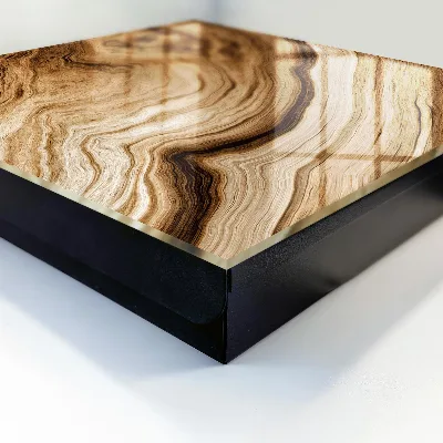 Sleutelkastje hal Golven van hout