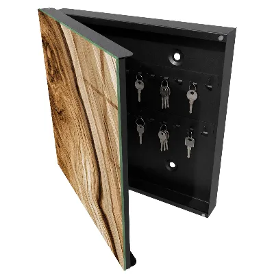 Sleutelkastje hal Golven van hout