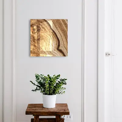 Sleutelkastje hal Golven van hout