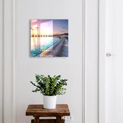 Sleutelkastje binnen Vredige zonsondergang