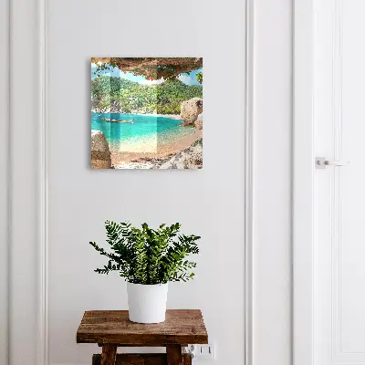 Sleutelkastje binnen Een paradijselijk uitzicht