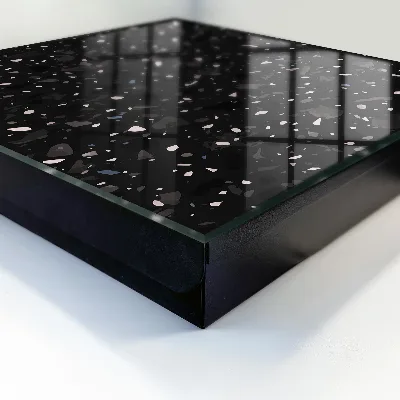 Sleutelkastje binnen Zwart terrazzo