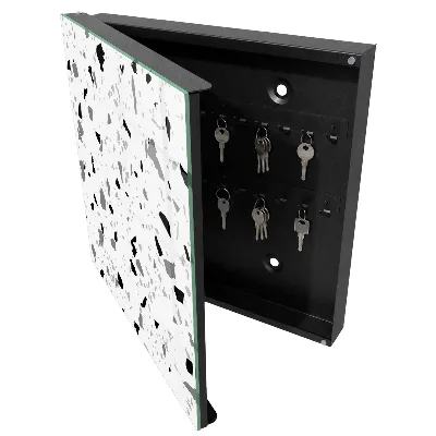 Sleutelkast Monochroom terrazzo