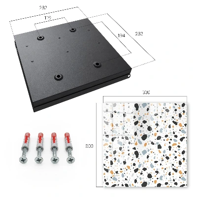 Sleutelkastje binnen Terrazzo-patroon
