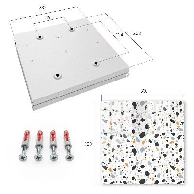 Sleutelkastje binnen Terrazzo-patroon