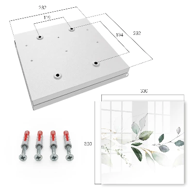 Sleutelkastje binnen Aquarelbladeren