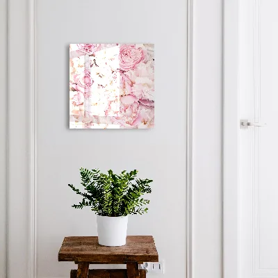 Sleutelkastje hal Pastelkleurige bloemen