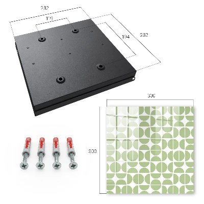 Sleutelkastje binnen Groene geometrie