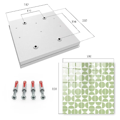 Sleutelkastje binnen Groene geometrie